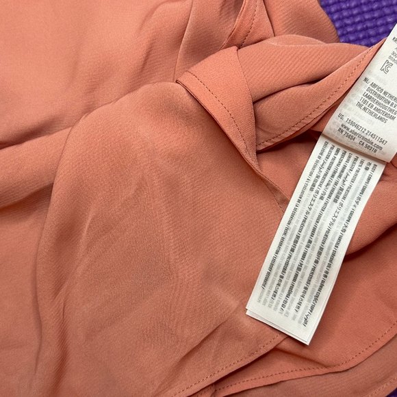 Abercrombie & Fitch Coral Halter Wrap Mini Dress - S - Picture 11 of 11